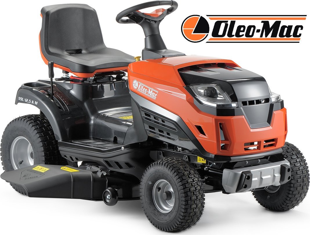Traktor ogrodowy Oleo-Mac OLEO MAC OM 99L/12.5KM TRAKTOREK OGRODOWY DO TRAWY Z BOCZNYM WYRZUTEM KOSIARKA SAMOJEZDNA SPALINOWA DO TRAWY 68059201 98cm -