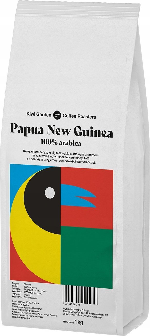 Kawa ziarnista Kiwi Garden Papua 1 kg
