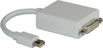 Adapter AV Roline DisplayPort Mini - DVI-I biały (12.03.3128)