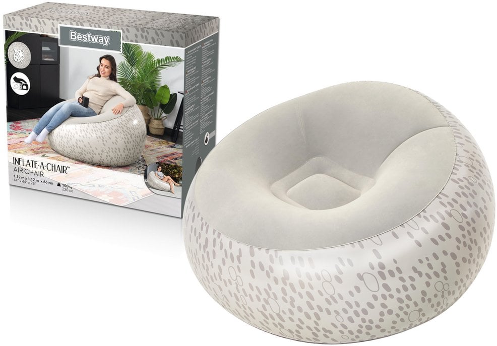 Dmuchany Fotel Szary Bestway 75052