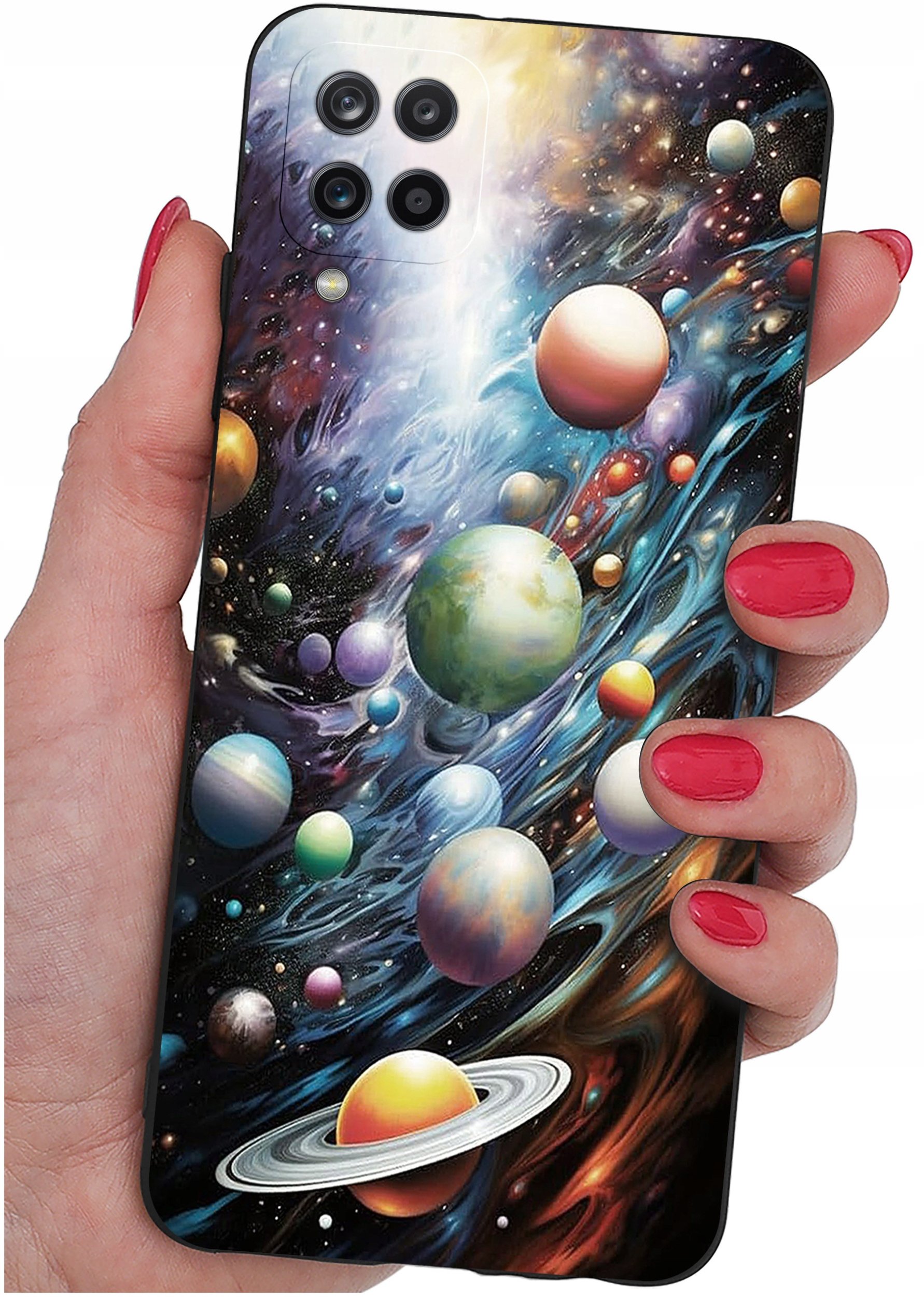 Etui do Samsung Galaxy A12|M12 WZORY |SILIKONOWE MATT CASE + SZKŁO 9H