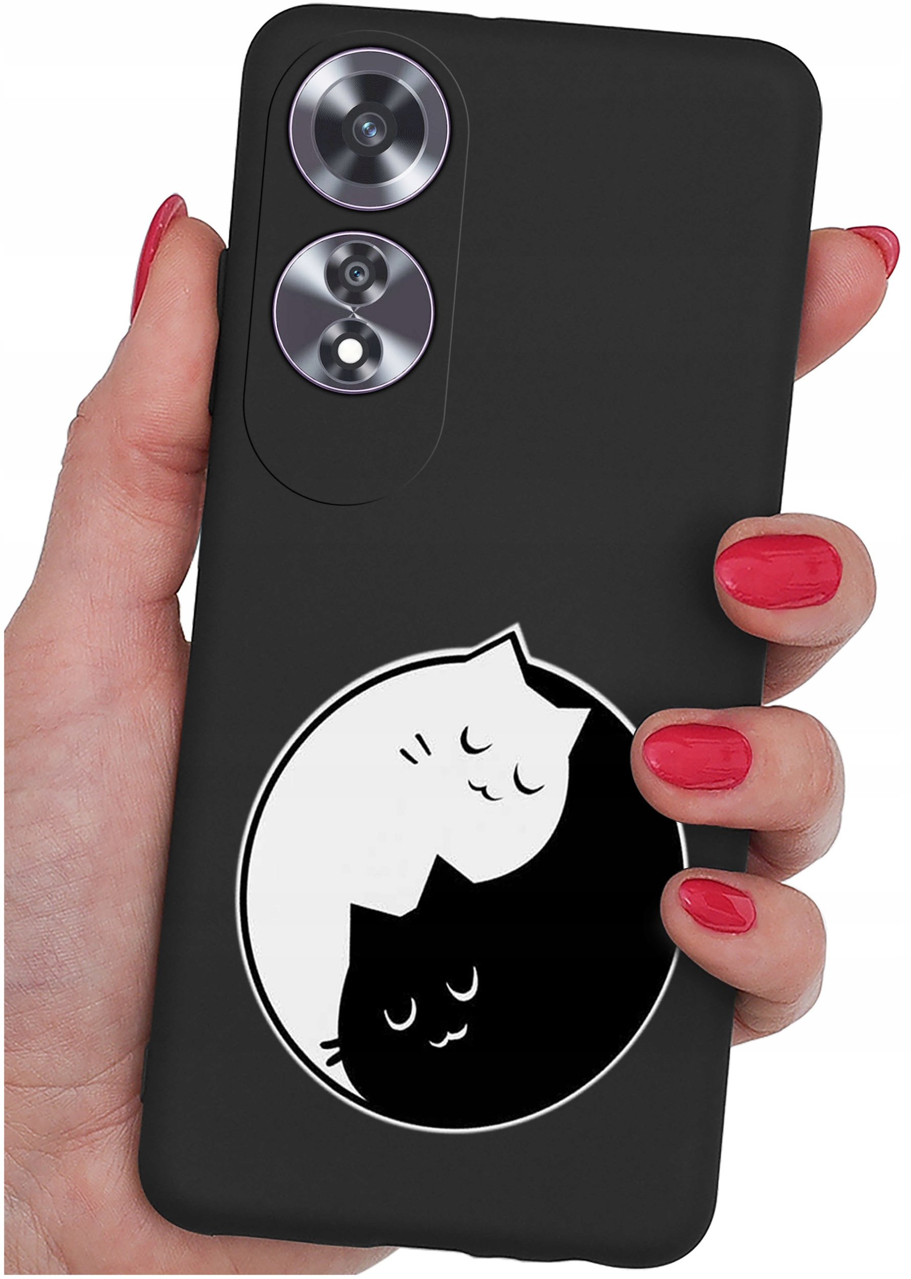 Etui do Oppo A60 4G WZORY |SILIKONOWE MATT CASE + SZKŁO 9H