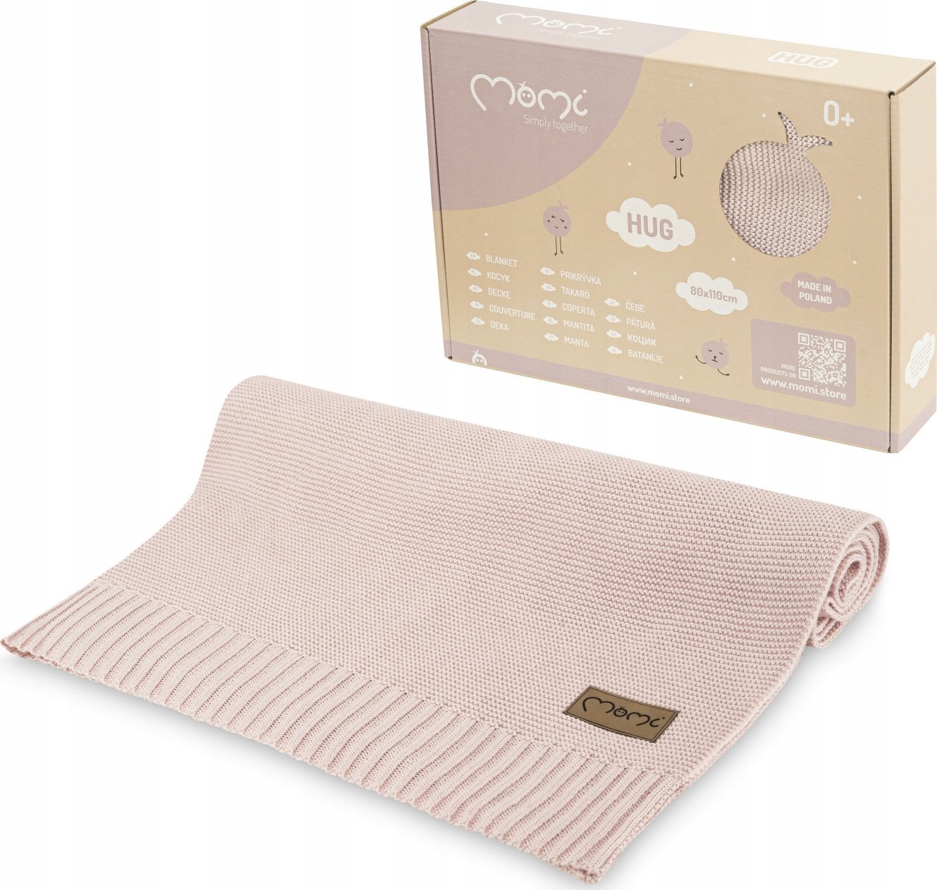 MOMI HUG KOCYK RÓŻOWY