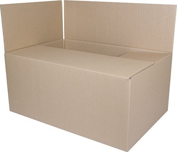 Pudło pakowe, zamykane, 573x374x322mm, szare