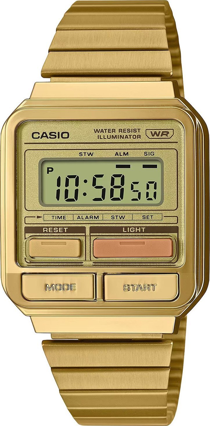 Zegarek Casio Zegarek męski Casio A120WEG-9AEF złoty