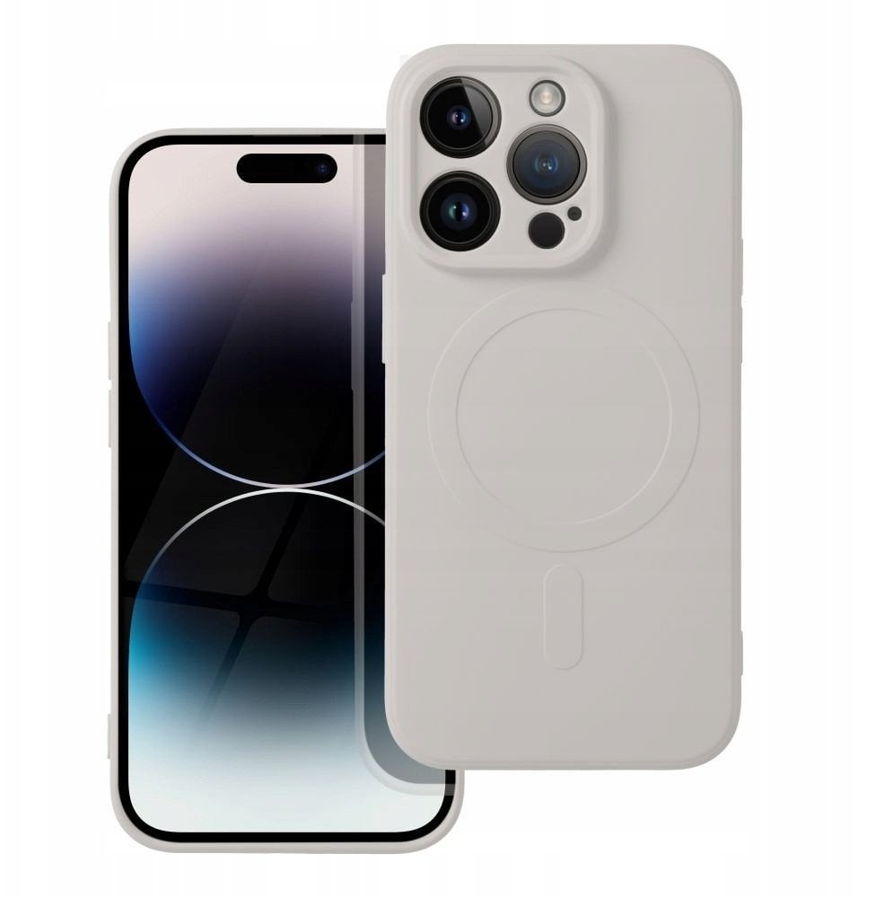 Futerał SILICONE MAG COVER kompatybilny z MagSafe do SAMSUNG A56 tytanowy szary