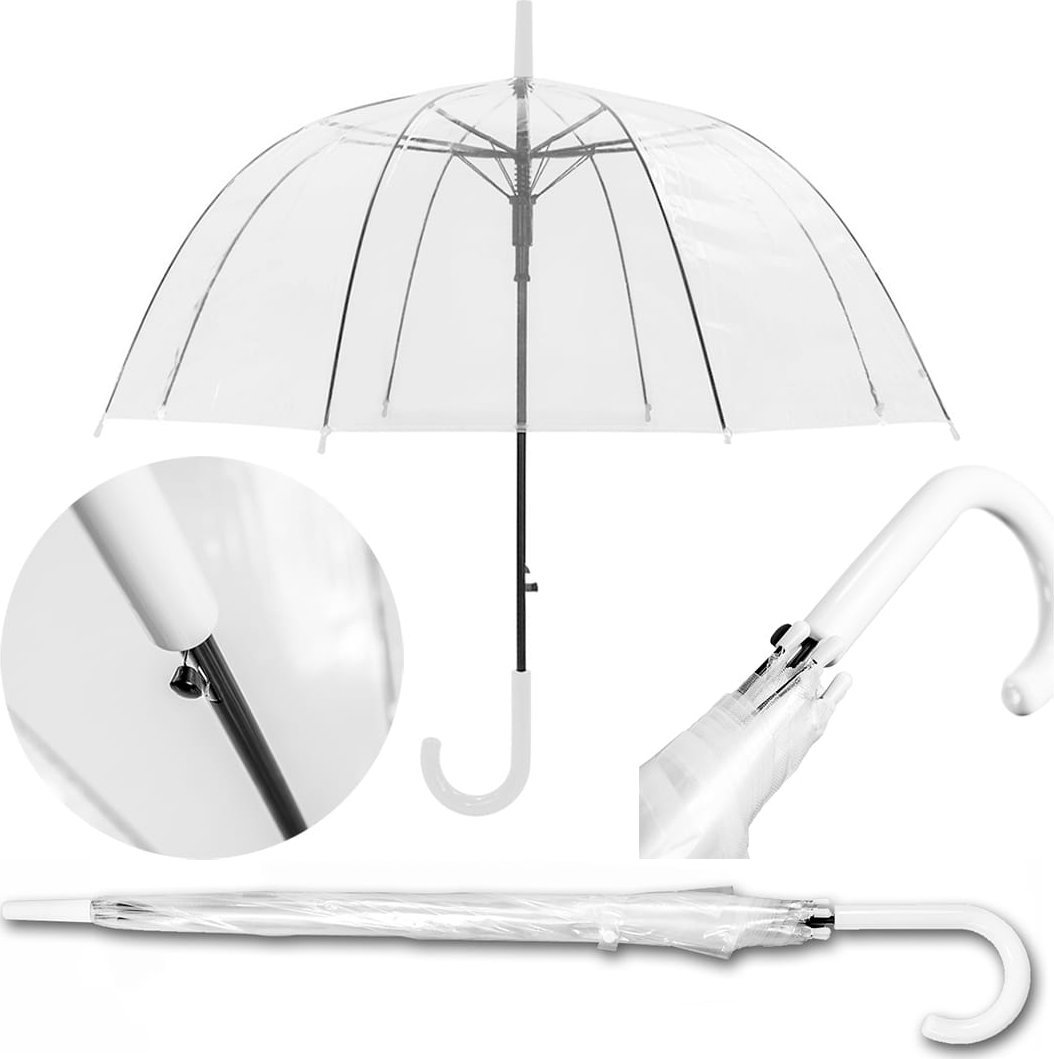 ZOLTA Parasol przeciwdeszczowy Parasolka transparentna