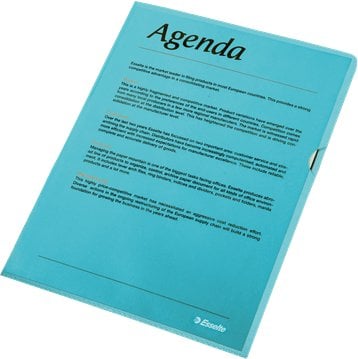 Esselte 54837, A4, Polypropylene (PP), Blue, Portrait, 220 mm, 1 mm