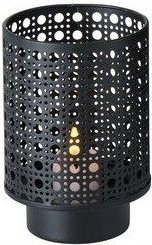 Boltze Lampion dekoracyjny czarny metalowy 27 cm Viennas