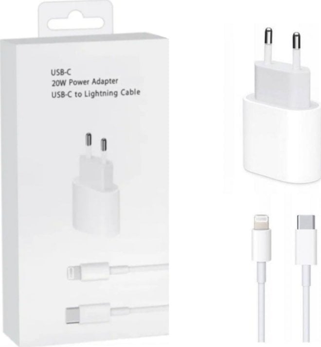 RoGer CH20W1M Wall Charger 20W / USB-C - Lightning 1m