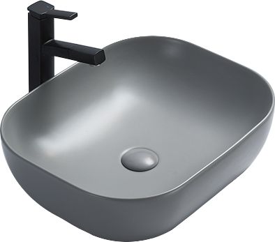 Umywalka Mexen Mexen Rita umywalka nablatowa 45 x 32 cm szara jasna mat - 21084561