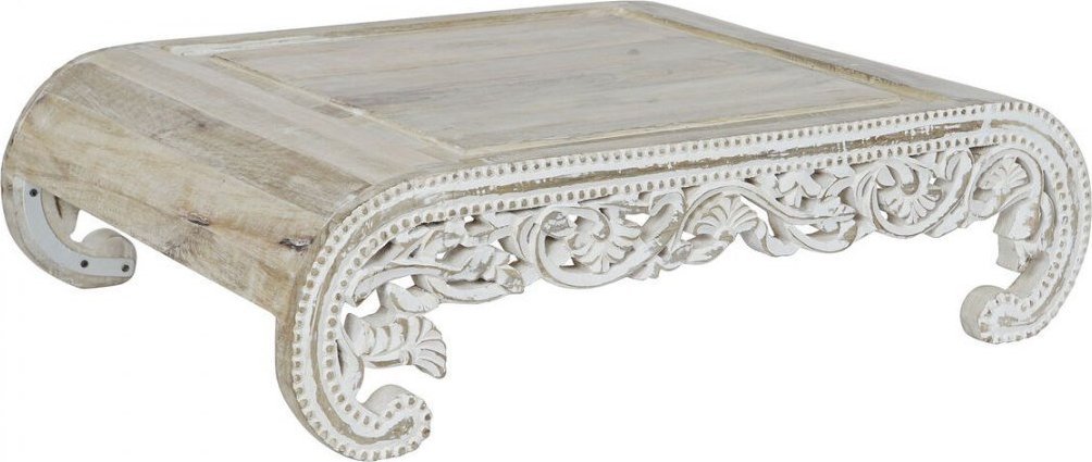 DKD Home Decor Stolik DKD Home Decor Biały Drewno mango (89 x 63,5 x 25,4 cm)