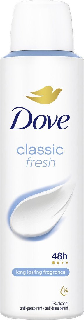 Dove Classic Fresh Dezodorant w sprayu dla kobiet 150ml
