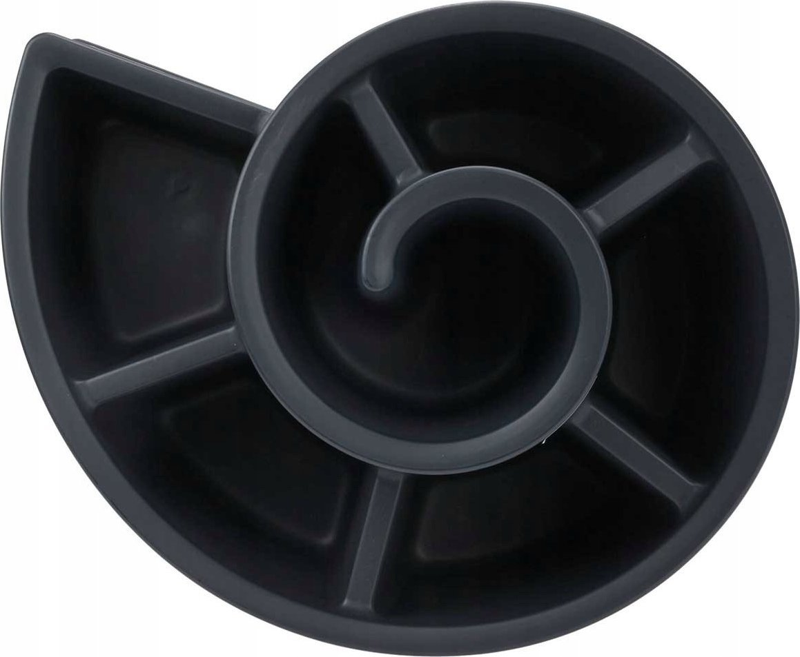 Vilde Kwietnik ogrodowy plastikowy czarny spiralny 53x43,5x32,5 cm