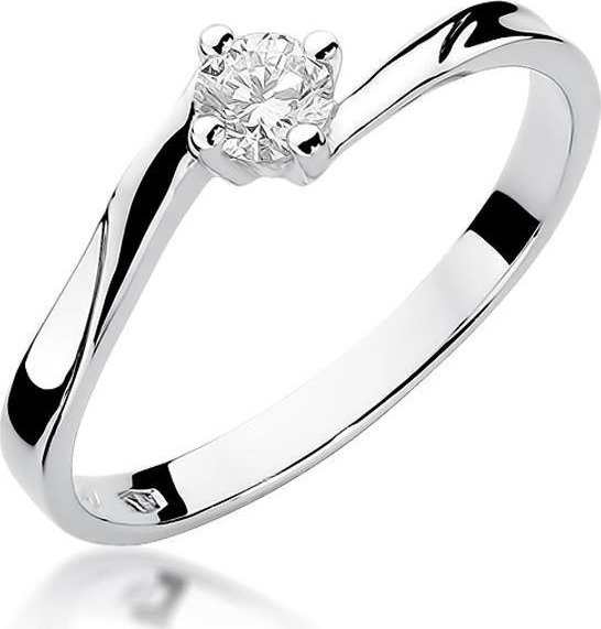 Best Diamonds złoty pierścionek z brylantem 0.20ct 13