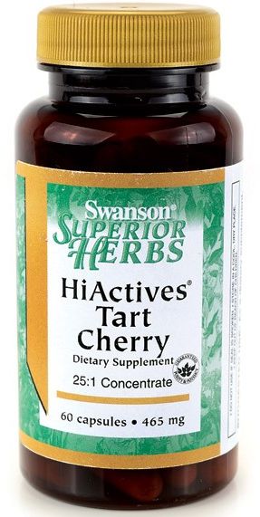 Swanson HiActives Tart Cherry 465mg 60 kapsułek