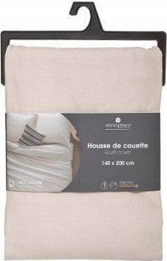 Atmosphera Poszwa na kołdrę, 140 x 200 cm, bawełna, beżowa