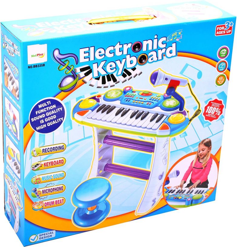 MalPlay Pianino elektroniczne - keyborad z mikrofonem (101899)