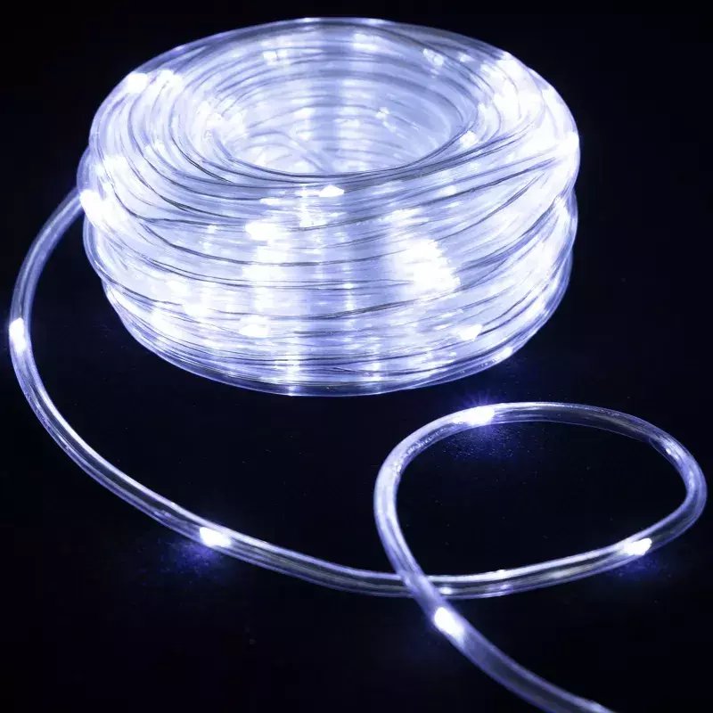 Lampki choinkowe Aigostar Wąż led 15mb 300 led zimnych 10mm z zasilaczem 8 funkcji
