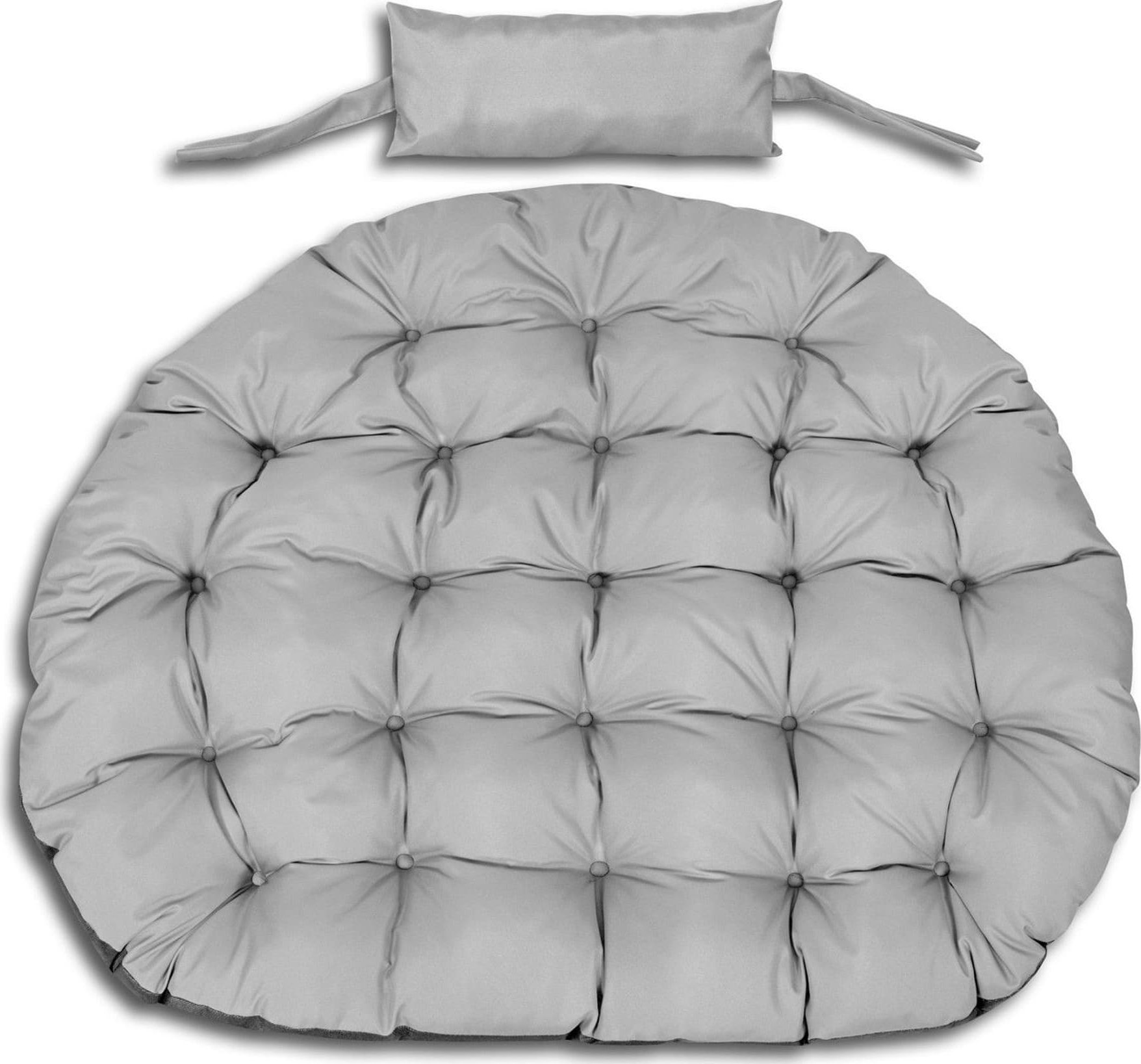 AIO Europe Poduszka ogrodowa szara bocianie gniazdo 120cm z zagłówikiem