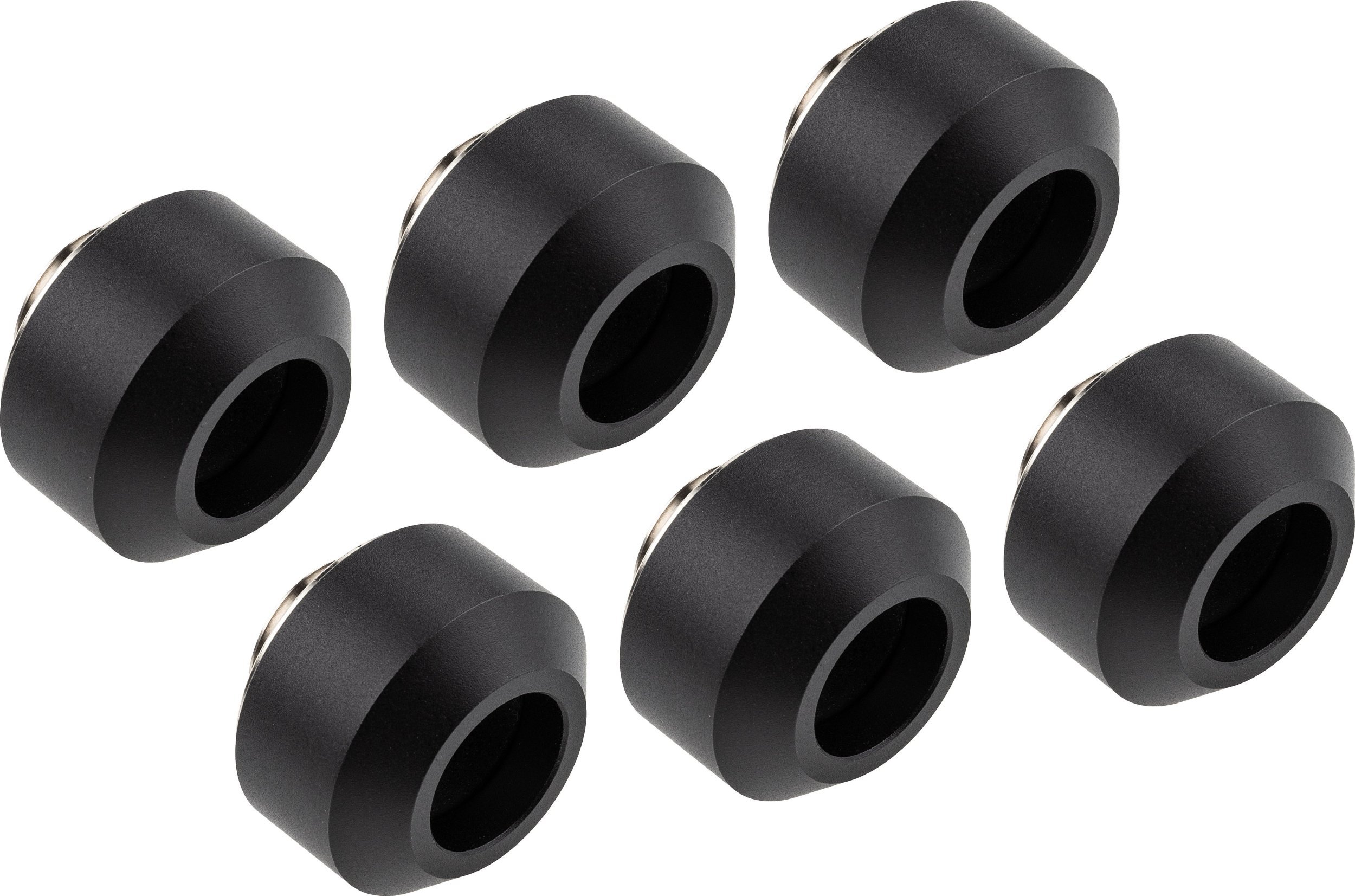 Optimus Optimus Hardtube Fitting, 12 mm, 6er Pack mit Werkzeug - schwarz