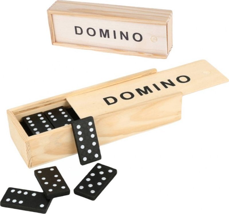 PrzydaSie Domino 28 X Drewniane Klocki Gra Rodzinna Pudełko
