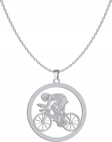 Radziszewska Jewellery Srebrny Naszyjnik Kolarstwo GRAWER GRATIS