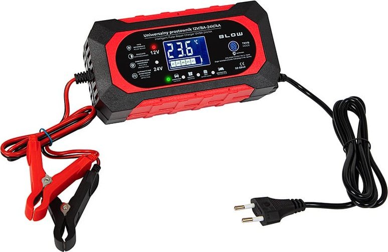 Blow Prostownik automatyczny 12V/8A-24V/4A BLOW