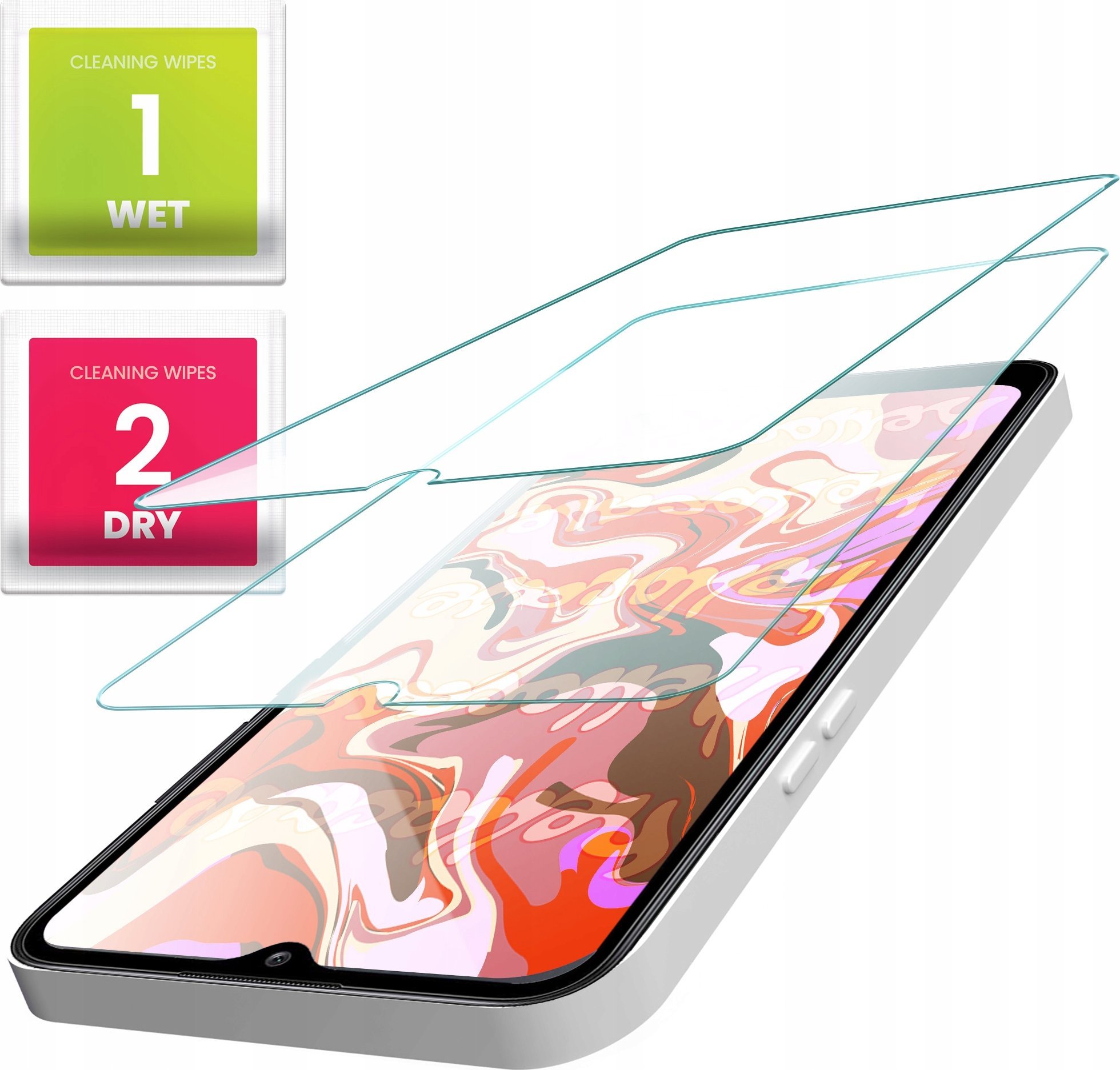 Hello Case 2-PAK Szkło Hartowane do Vivo Y20s / Y11s (szybka 9H,płaskie 2.5D,ochronne)