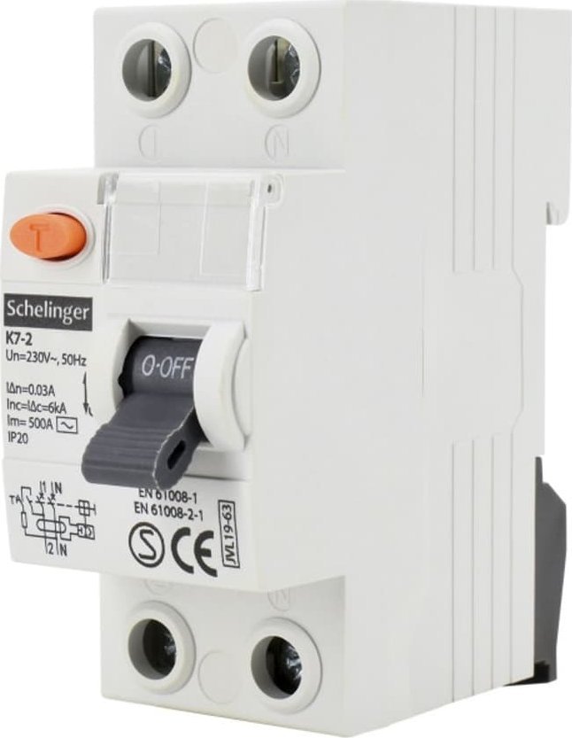 Bemko WYŁĄCZNIK RÓŻNICOWOPRĄDOWY AC 2P 25A 30mA SCHELINGER A03-K7-2-25-030