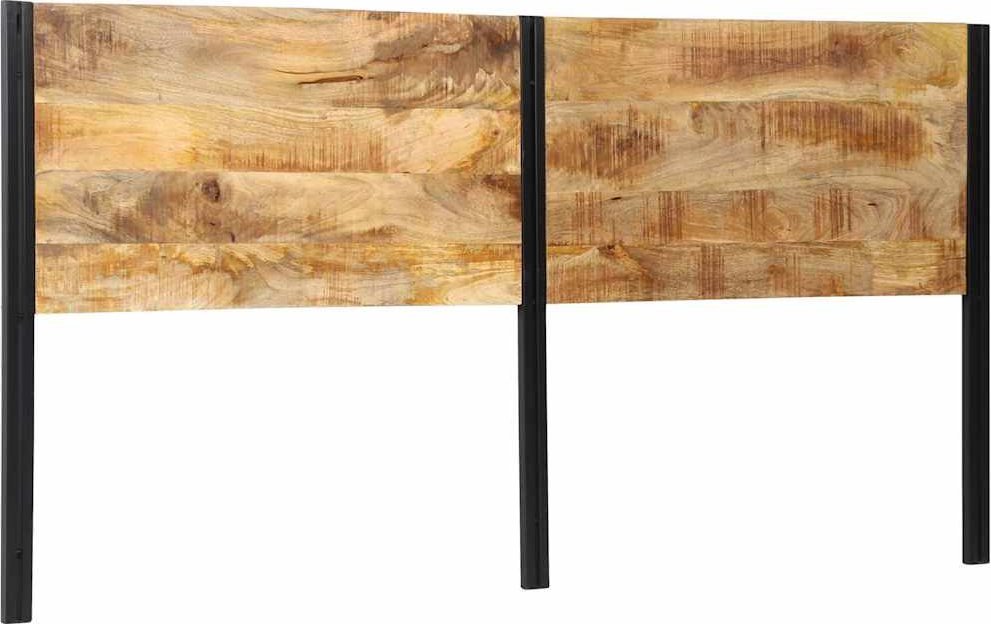 vidaXL Zagłówek 200 cm lite drewno mango i żelazo