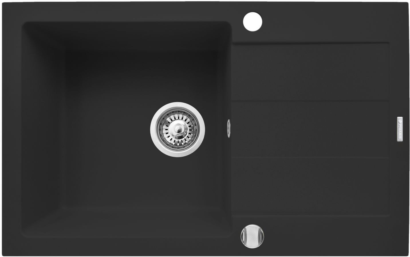 Zlew SPARTA PLUS (78x48) volcano + Bateria IDEA