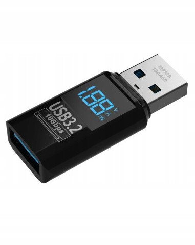 Miernik Adapter Mathorn MPMA-10AA60 USB A do A LED PD 60W 3A VAW 10Gbps