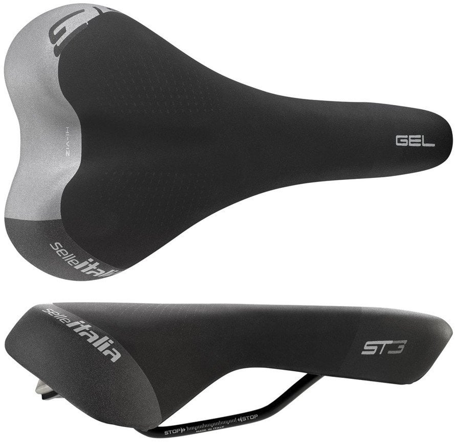 Siodło SELLE ITALIA SPORTOURING ST 3 S (idmatch S1), Fec Alloy Rail, Light Gel, 444g (NEW 2025)