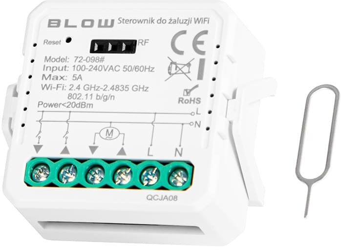 Inteligentny sterownik do żaluzji WiFi TUYA
