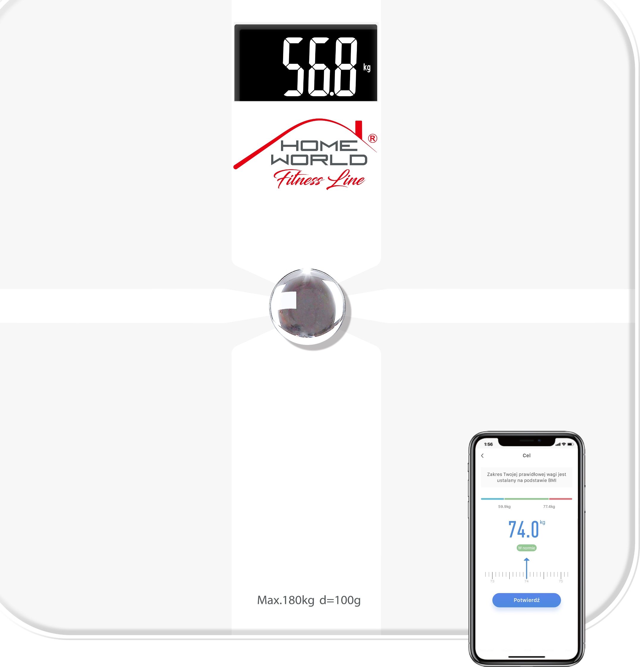 Waga łazienkowa Tech-Med Tech-Med HW-FIT003