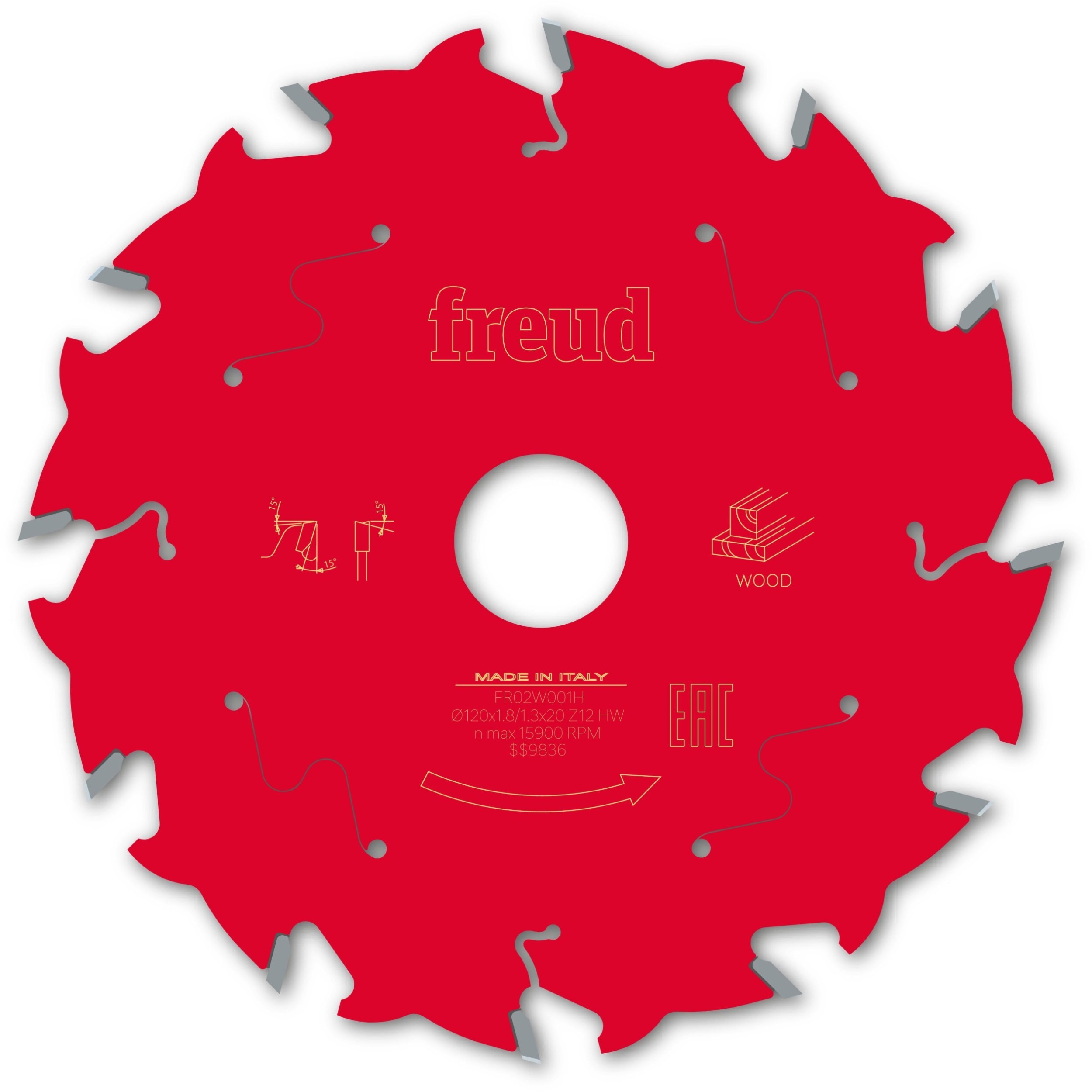 Tarcza Pil. FR02W001H 120X20-12