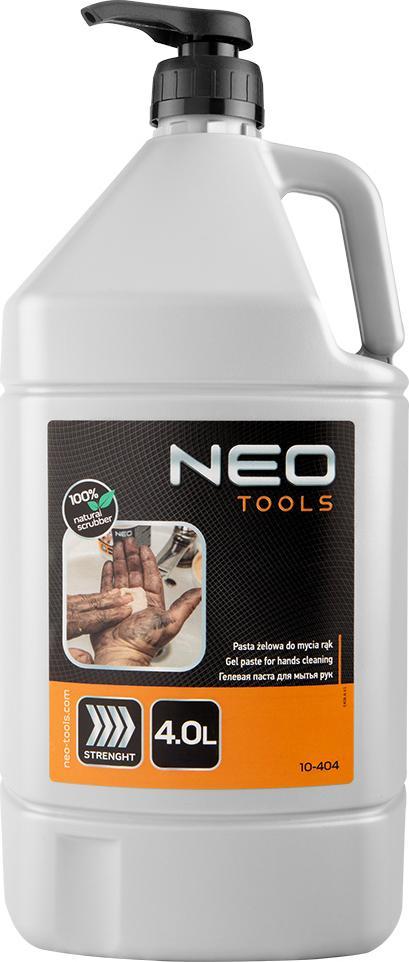Neo Pasta do mycia rąk (Żelowa, specjalna, pasta do mycia rąk, do usuwania trudnych i bardzo trudnych zabrudzeń - butelka 4 litry z pompką)