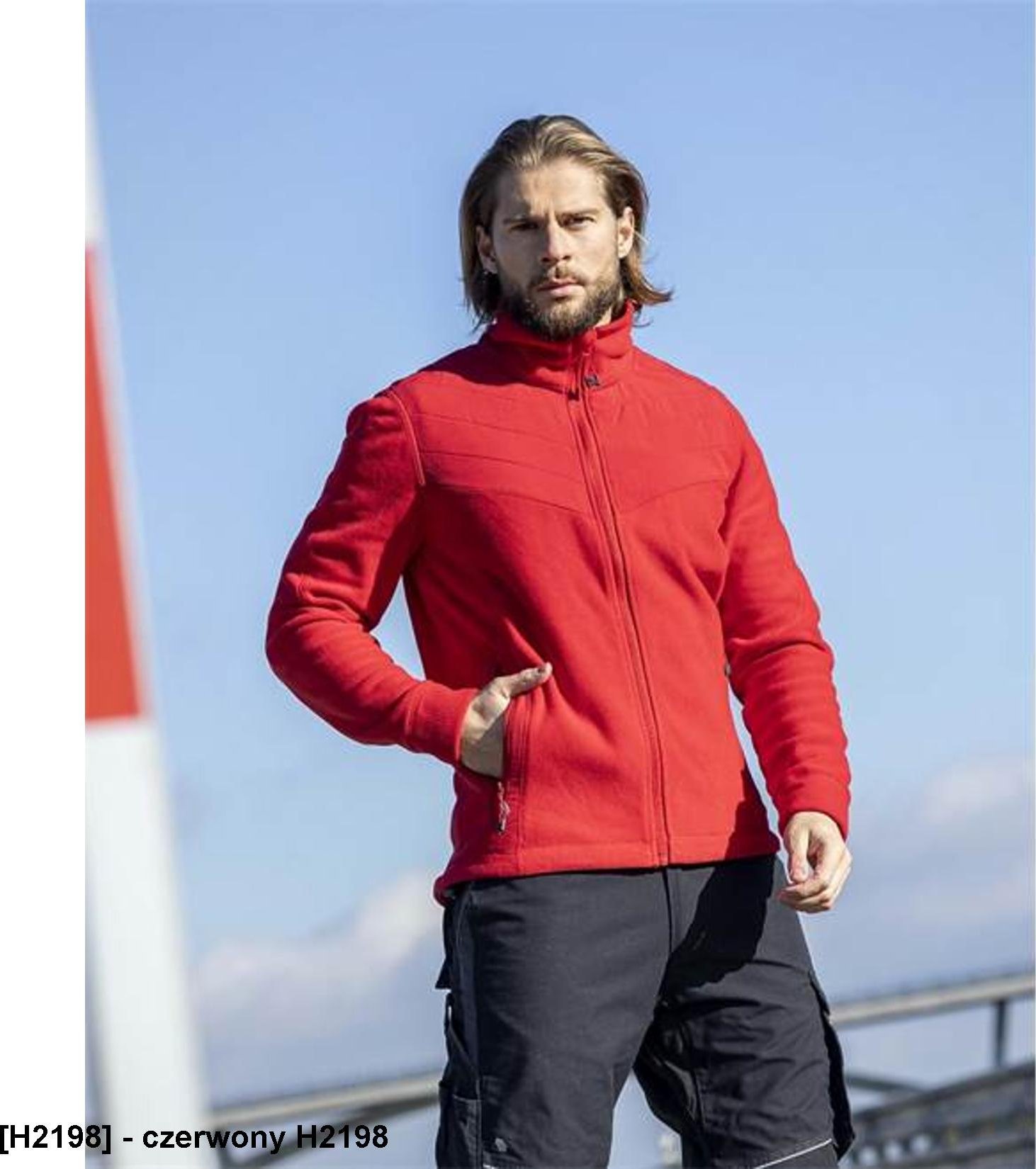 Ardon ARDON SoftFLEECE COMBO - ardon bluza - czerwony H2198 4XL