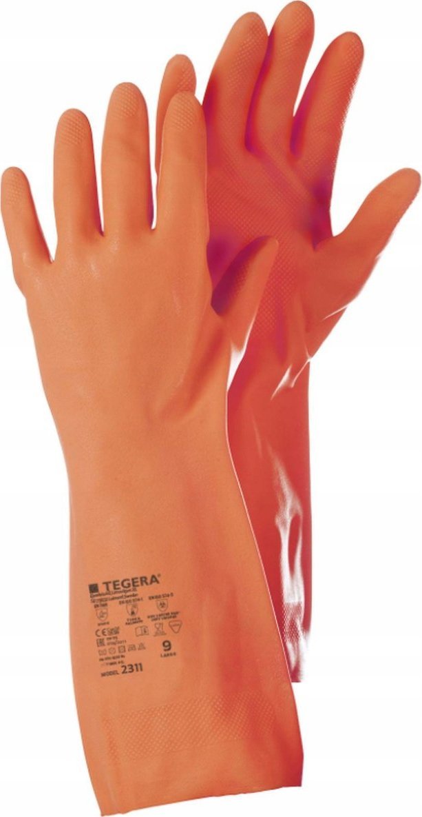 Tegera Tegera 2311 Mocne Rękawice Ochronne do Chemii r.9