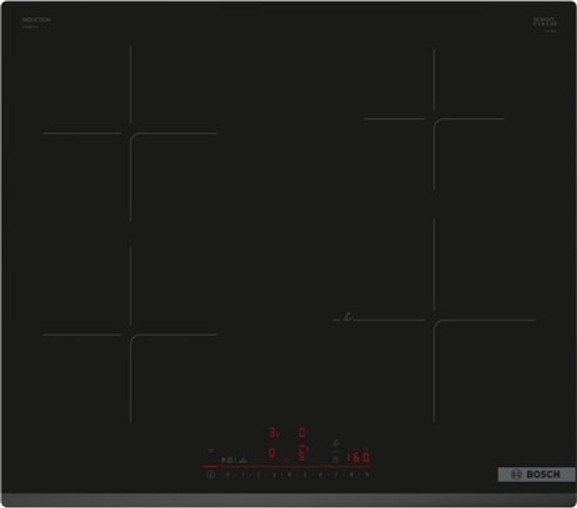 Płyta grzewcza Bosch Bosch | Płyta grzewcza | PIE63KHC1Z | Indukcja | Liczba palników/stref grzejnych 4 | Dotknij | Zegar | Czarny