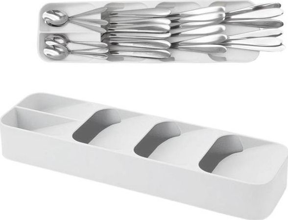 Orion Organizer WKŁAD DO SZUFLADY pojemnik koszyk na sztućce widelce noże łyżki łyżeczki BIAŁY