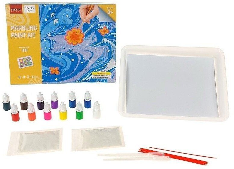 Zestaw artystyczny do malowania na wodzie + farby