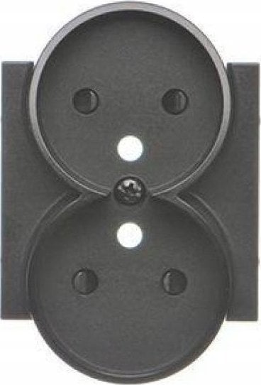 Kontakt-Simon Pokrywa gniazda wtyczkowego Kontakt-Simon 55 TGZ2MZP/149 podwójnego do: SGZ2CM czarny mat