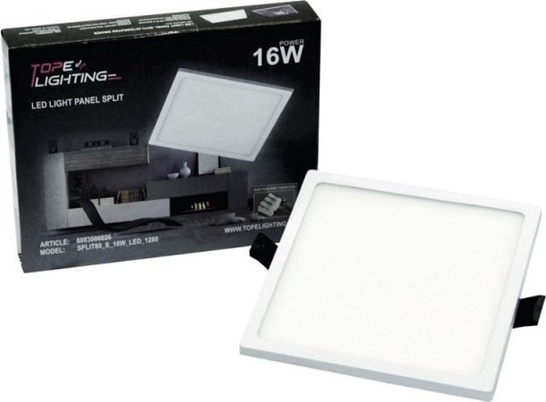Lampa sufitowa Tope LED PANEL SPLIT SQ LED 16W NW IP44 1280L