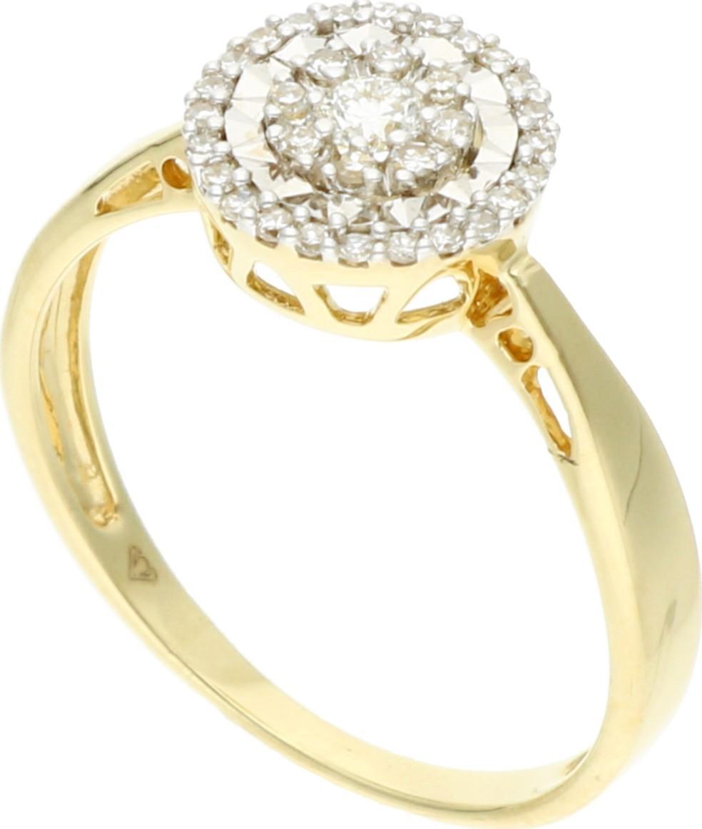 Rosanto Złoty pierścionek z brylantami roz. 16 585 14k