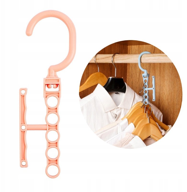 WIESZAK do SZAFY Organizer GARDEROBY Koszule PINK