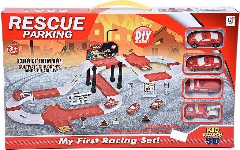 Parking straży pożarnej + 4 pojazdy