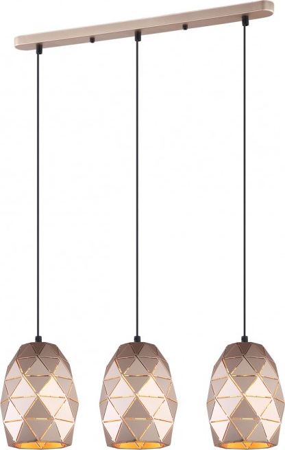 Lampa wisząca Italux Harley nowoczesna industrial złoty (MDM-3480/3 GD)