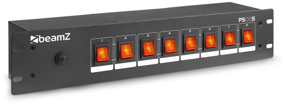 Listwa panel przełącznikowy BeamZ PS08S DJ - 8-kanałowy- Schuko one size